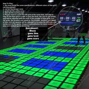 Écran de piste de danse à détecteur de mouvement LED Jeux actifs magnétiques Carrelage de sol sportif interactif Grille de pixels Activation du jeu Pista De Baile - Product Image 4