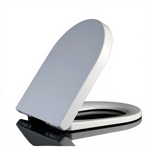 Tapa de Inodoro Moderna en Forma de U con Cierre Lento, Asiento de Baño Silencioso de Plástico ABS para Inodoro - Product Image 4