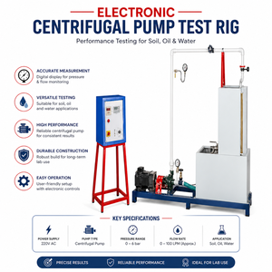 Banc d'essai électronique pour pompe centrifuge 220V – Machine de test de performance hydraulique pour équipement de laboratoire de débit de sol, huile et eau - Product Image 5