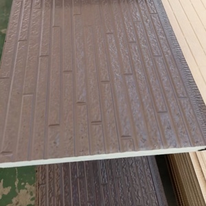 Pannello Metallico Isolante Ignifugo dal Design Moderno per Applicazioni Esterne Sandwich per Rivestimento di Pareti Esterne Casa Prefabbricata Hotel - Product Image 4