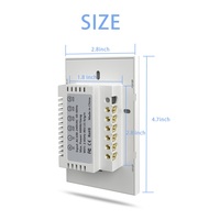 Interrupteur intelligent Tuya Zigbee 3 voies tactile 100-240V, conforme à la norme brésilienne, homologué FCC