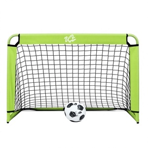 Portería de Fútbol Plegable para Niños, para Entrenamiento en Interiores y Exteriores, Color Verde, con Balón Incluido - Product Image 1