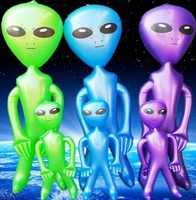 Décoration de fête de dessin animé drôle personnalisé jouets en PVC Alien gonflable pour enfants pour la publicité