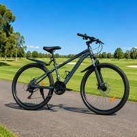 Vélo de montagne pour adultes, nouveau style, 26 pouces, cadre en acier carbone, 24 vitesses, fourche avant à suspension, jantes en aluminium, double frein, absorption des chocs