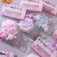 Usine En Gros Multi Style Tpr Squeeze Cat Paw Transparent Mochi Cat Paw Squishy Toy
