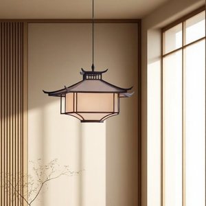 Nueva Lámpara Colgante Estilo Chino para Restaurante, Inspirada en <span class=keywords><strong>la</strong></span> Dinastía Song, Estética Zen, Luz LED para Vestíbulo, Tradicional - Product Image 3