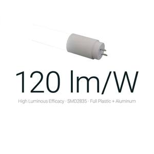 High Lumen T8 <b>LED</b> <b>Tube</b> Light 4FT 150lm/W Full Plastic Body Aluminum Substrate G13 AC100-277V 2 Year Warranty Commercial Lighting - Product Image 4