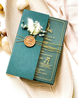Cartes d'invitation de mariage et de Quinceañera personnalisées en acrylique transparent de luxe, élégantes, pour la Saint-Valentin, avec enveloppe en velours, vente en gros