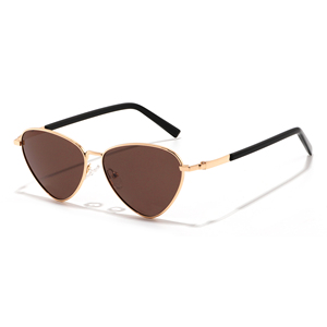 Gafas de sol tipo ojo de gato, montura completa plateada, lentes polarizadas verdes, protección solar unisex para adultos - Product Image 5