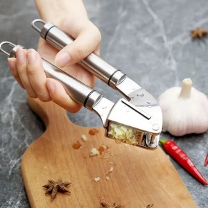 Presse-ail en acier inoxydable, écraseur de <span class=keywords><strong>légumes</strong></span>, presse-gingembre, hachoir manuel pour gingembre, outils de cuisine, accessoires de cuisine - Product Image 2