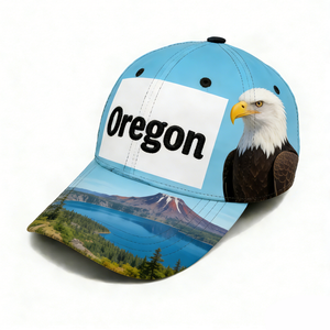 High Quality Custom logo Oregon USA Tourist Souvenirs Classic Embroidery Baseball Cap