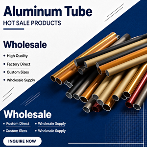 Tube en alliage d'<span class=keywords><strong>aluminium</strong></span> <span class=keywords><strong>aéronautique</strong></span> sans soudure de 15 mm de diamètre, usine <span class=keywords><strong>7075</strong></span> T6, services de découpe, soudage et pliage, dureté HV400, sur mesure - Product Image 1