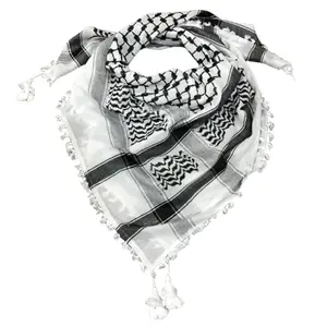 Palestine Scarfs Shemagh Cotton Arab Arafat scarf Keffiyeh Scarf Men Neck Wrap Cotton Men Military Palestinian Gifts