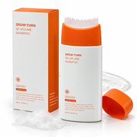 Sampo 3D Volume Brush dengan Biotin, Pijat Kulit Kepala Terintegrasi, Sampo Penebal Akar untuk Rambut Tipis