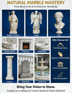 Fontaines en marbre naturel sculptées <span class=keywords><strong>à</strong></span> <span class=keywords><strong>la</strong></span> main pour <span class=keywords><strong>la</strong></span> décoration de jardin et de cour - Product Image 6