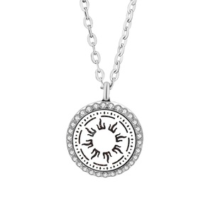 Pendentif flottant personnalisé en acier inoxydable pour parfum, diffuseur d'huiles essentielles, collier avec pendentif médaillon - Product Image 5