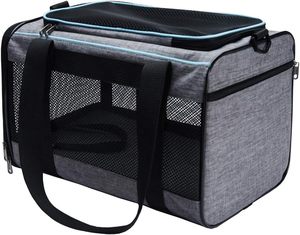 <span class=keywords><strong>Adele</strong></span> 17,5x11x11 pulgadas bolsa de viaje para mascotas de lado suave 16 Lbs gato perro portador para cachorro llevar juguete tela hogar llevar accesorio - Product Image 5