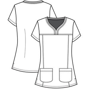 Golden Supplier ชุดยูนิฟอร์มทางการแพทย์สำหรับโรงพยาบาล,ชุดยูนิฟอร์มผ้ายืดคอวีชุดยูนิฟอร์มสครับ - Product Image 5