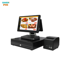 Système de point de vente tout-en-un, écran tactile 15,6 pouces, Windows/Android, terminal de point de vente