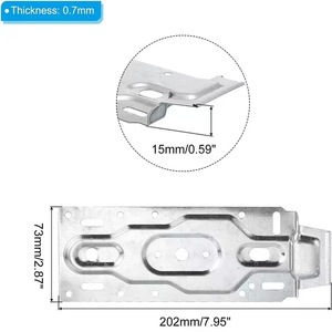 Placa de montaje universal para unidad interior de aire acondicionado de 202 mm y 73 mm de grosor, soporte para aire acondicionado split de pared. - Product Image 1