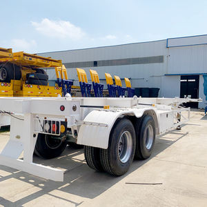 Semirremolque <span class=keywords><strong>de</strong></span> 2 Ejes para Contenedores <span class=keywords><strong>de</strong></span> 40 Pies, Chasis <span class=keywords><strong>de</strong></span> Acero Galvanizado - Product Image 1