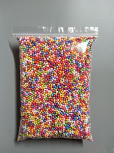 Balles en mousse souple, micro-mousse, slime, billes en polystyrène, styrofoam, petites billes en mousse multicolores, jouet éducatif, marque XFDO - Product Image 5