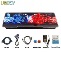 Console de jeu d'arcade Pandora 26800 à pièces pour 2 joueurs, interface USB, action/fête/sports, anglais, plastique, personnalisable