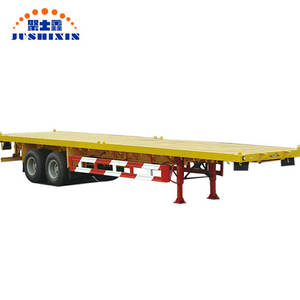 <span class=keywords><strong>2</strong></span>/<span class=keywords><strong>3</strong></span> eje 30-60 toneladas plataforma plana Semi remolque contenedor - Product Image 2