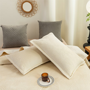 Juego de edredón de terciopelo de lujo ultra suave de 3 uds., tamaño Queen y King con 2 fundas de almohada, colcha - Product Image 3