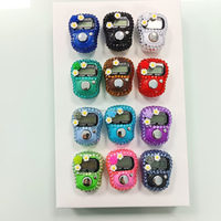 12 pièces Tally Counter Tasbeeh Mini compteur de chiffres numérique Tasbih compteur de doigts numérique avec son coffret cadeau