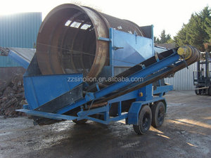 Machine à tamis rotatif à tambour, moteur haute capacité, utilisation étendue, pour terre végétale, compost, sable, gravier, agrégats, déchets solides municipaux, ordures - Product Image 4