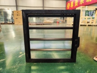 Fenêtre à persiennes en aluminium étanche, réglable, avec ventilation, anti-rouille, style européen, pour l'extérieur de la maison, la cuisine