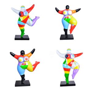 Escultura de bailarina de Ballet hecha a mano personalizada, estatuas de resina de mujer gorda bonita, estatuilla de fibra de vidrio artística - Product Image 3