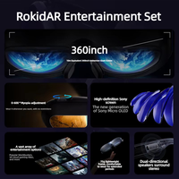 Les lunettes intelligentes Rokid Max Ar prennent en charge les grands modèles d'IA, la visualisation de films 3D haute résolution et les jeux, et sont compatibles avec les téléphones mobiles.