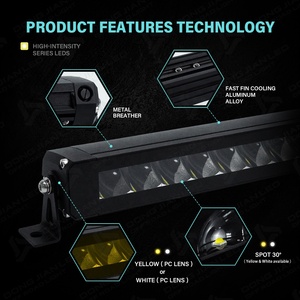 <span class=keywords><strong>Kit</strong></span> de barre lumineuse LED stroboscopique professionnelle de 22 pouces avec accessoires pour toit et pare-chocs, compatible avec Honda Talon, Yamaha Rhino, Kawasaki Teryx, UTV - Product Image 2
