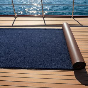 Tapis marin bleu foncé Db Wholesale, 6 pi x 13 pi, imperméable, pour bateaux, forme rectangulaire, en PP - Product Image 2