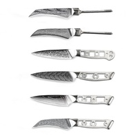 Lames de couteau en gros, acier damas VG10, lame de couteau à éplucher en acier damas