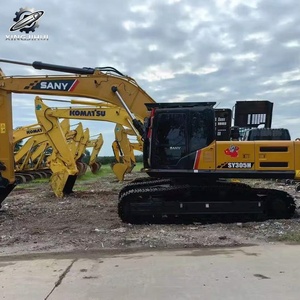 Excavadora de cadenas Sany305H usada, 31 toneladas, cucharón de 1.7m³, marca china original, excavadora grande para construcción, pocas horas, buen estado. - Product Image 2