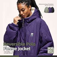 QUICKSHOW extérieur veste réversible polaire doudoune Sherpa polaire veste d'hiver hommes Blazer manteau