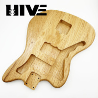 Corps de guitare Jazzmaster HIVE en aulne pour gaucher, non fini, en aulne massif, pour construction personnalisée