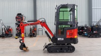 Máquina para Movimiento de Tierras HT10 Precios Económicos, Excavadora de 1 Tonelada, Fabricante Chino, Mini Excavadora Hidráulica en Venta