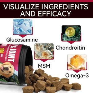 Complément alimentaire pour chiens OEM/ODM sous marque privée : Friandises molles multi-collagène pour soutenir la santé des articulations et de la peau - Product Image 3