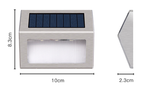 Giá bán buôn 3 LED năng lượng mặt trời ánh sáng ngoài trời thép không gỉ LED năng lượng mặt trời ánh sáng bức tường cho cầu thang đường dẫn boong Patio vườn - Product Image 6