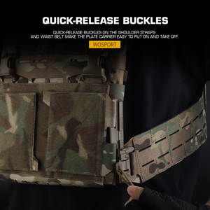 WOSPORT Quick Release MOLLE ARC Plate Carrier V2 para Air Soft Sport CS Game - Product Image 4