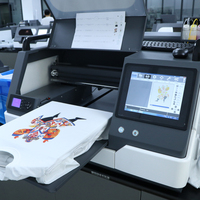Solution d'impression tout-en-un pour la fabrication : Imprimantes DTG à plat A3, machine textile automatique haute efficacité pour l'impression directe sur vêtement, Flex