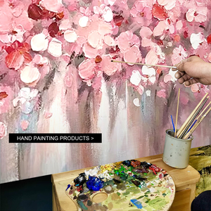 Nuovo Dipinto a Olio Astratto di Fiori di Ciliegio su Tela, Pittura con Texture Rosa, Arte Floreale Moderna per Soggiorno, Grande Decorazione Murale - Product Image 4