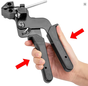Alicates para Bridas de cable, herramienta manual de bridas de acero inoxidable, autoblocante correa de sujeción, herramienta de corte de alta calidad, cortador de cremallera automático <span class=keywords><strong>Tensi</strong></span> - Product Image 2