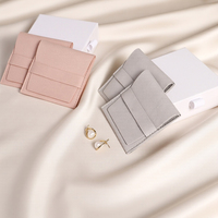 Étui de voyage portable en microfibre pour bijoux, pochette en daim pour colliers et bracelets, design minimaliste