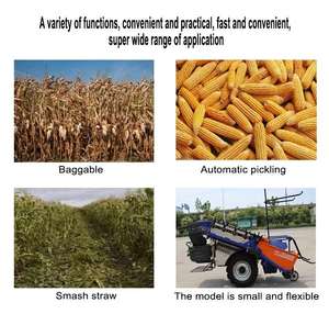 Kleiner selbst fahrender Mähdrescher Dieselbe triebener flexibler Betrieb Begehbarer Maisernte maschine für kleine Bergsteiger - Product Image 5