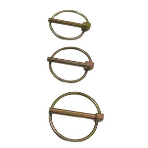 Épingles de sécurité à anneau de traction Q195 en acier au carbone, acier à ressort, plaqué couleur, grade A, niveau 4.8, pour l'industrie de la construction, usage général - Product Image 1